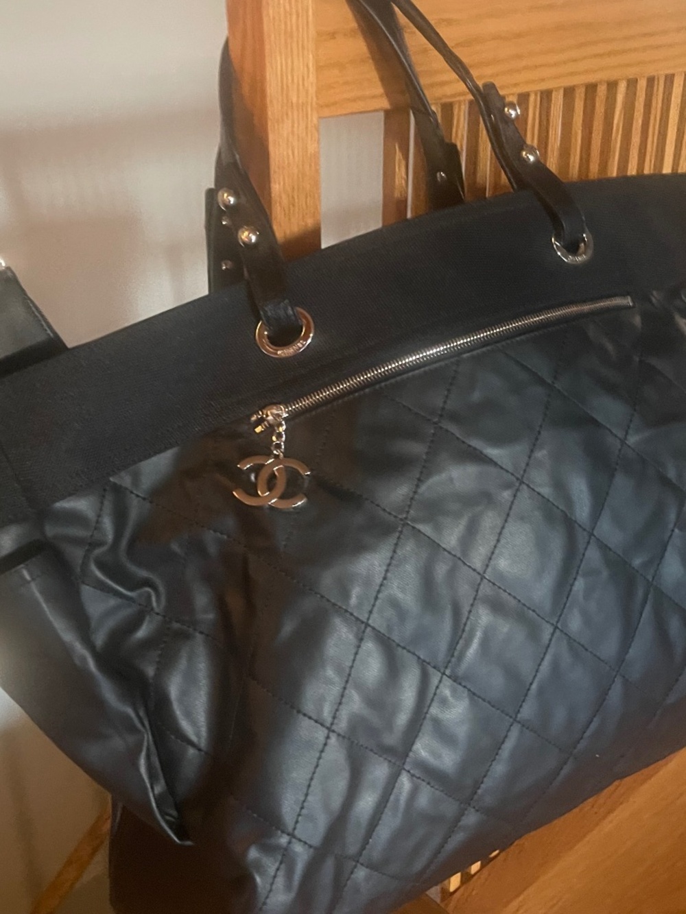 Chanel extra large travel tote